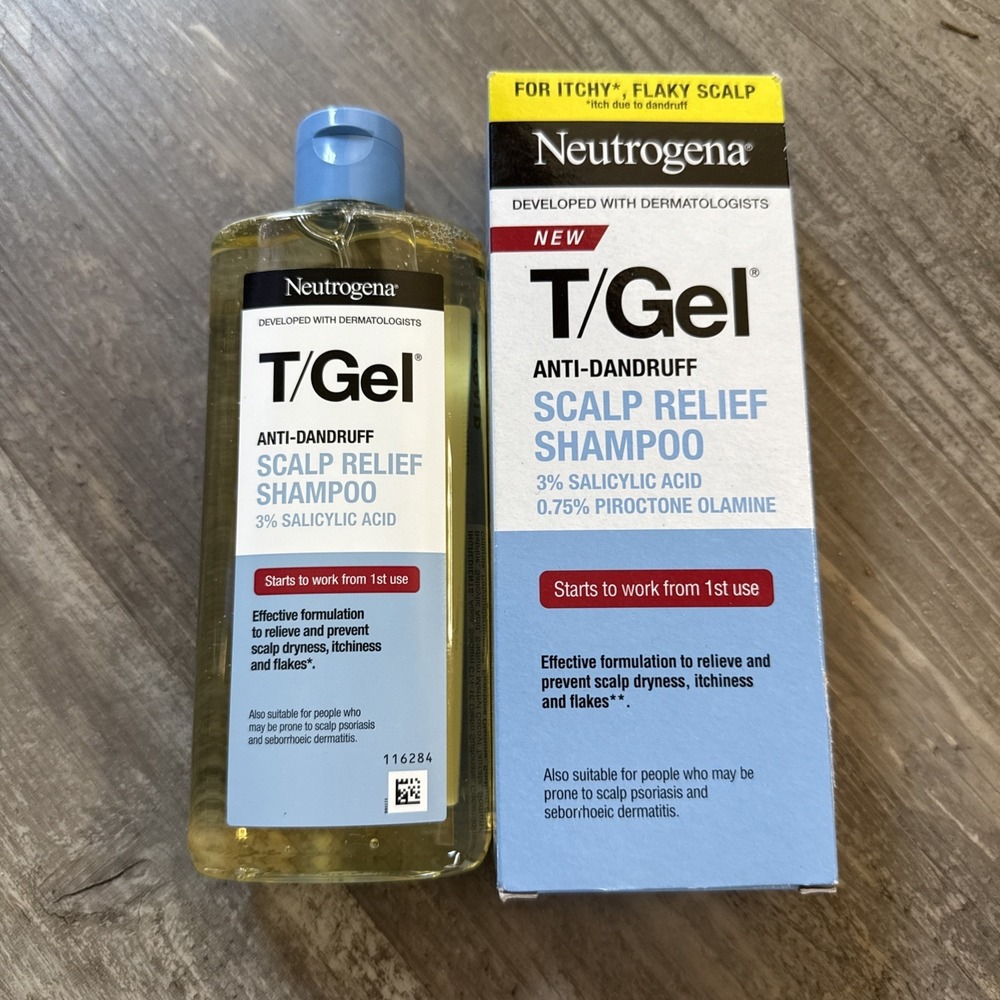 Neutrogena T Gel Scalp Relief Anti Dandruff Shampoo 250ML/8.45 fl. oz.  (NEW)